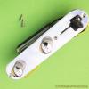 CHROME TELECASTER SWITCH PLATE FENDER SQUIER STYLE CONTROL PANEL